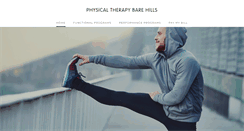 Desktop Screenshot of physicaltherapybarehills.com