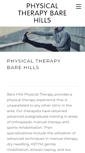 Mobile Screenshot of physicaltherapybarehills.com